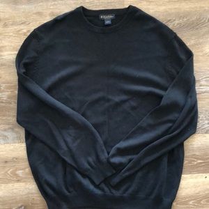 Brooks Brothers Black Pima Cotton Sweater